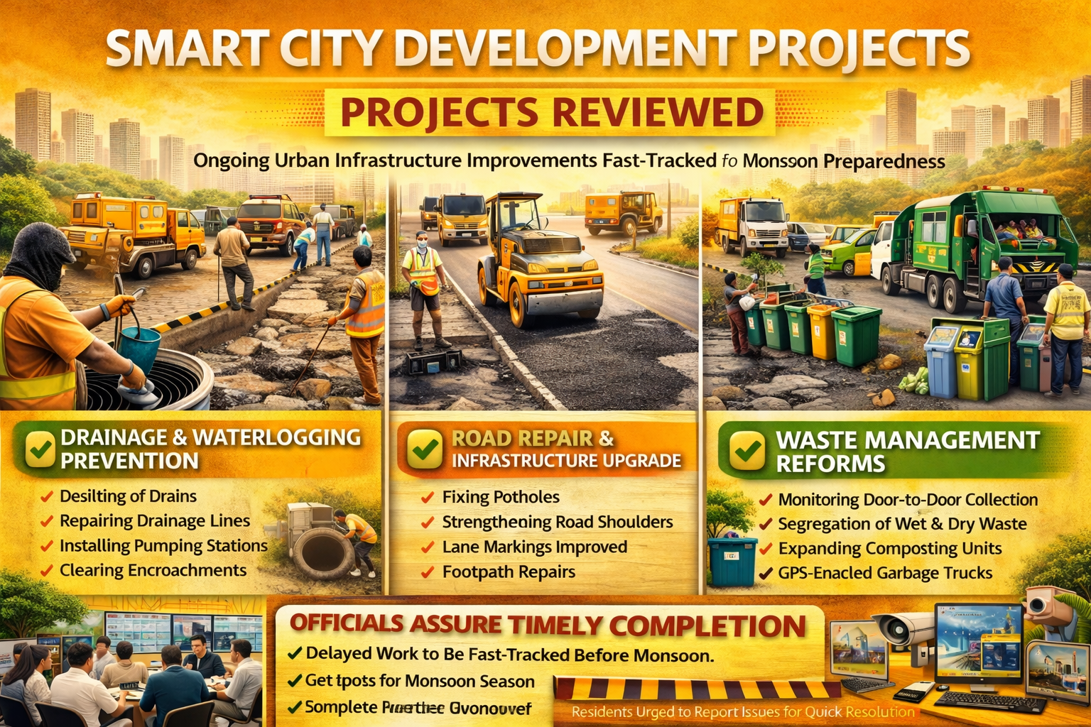 🏙 Smart City Development Projects Reviewed in Gurugram – Detailed Report