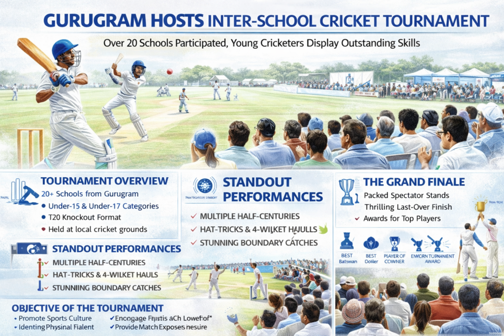 🏏 Gurugram Hosts Inter-School Cricket Tournament – Detailed Report chatgpt image feb 24, 2026, 09 56 32 am